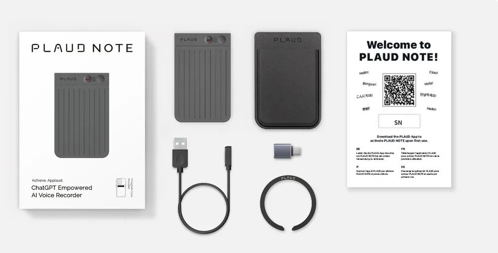 Диктофон PLAUD Note Black Chat GPT AI черный купить,91900
