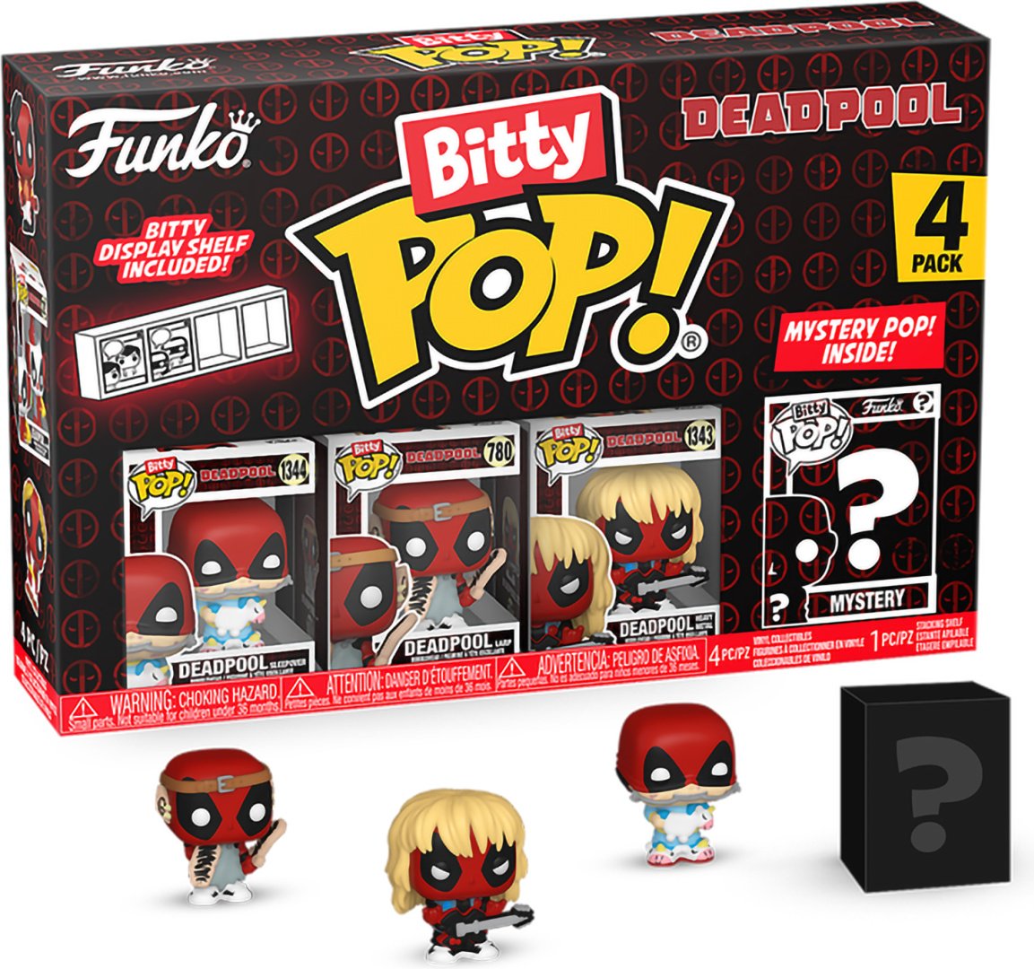 Funko Bitty POP! Deadpool Sleepover+Larp+Heavy Metal+Mystery 2.3 см 4 шт купить,10900