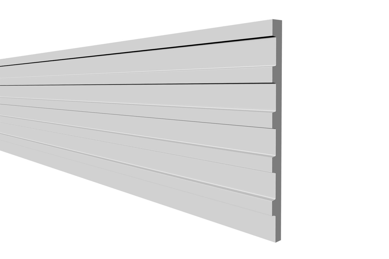 Панель для стен Decor-Dizayn DD901 150x10x2000 мм 15 шт белая