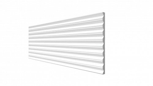 Панель для стен Decor-Dizayn DD908 180x10x3000 мм 14 шт белая