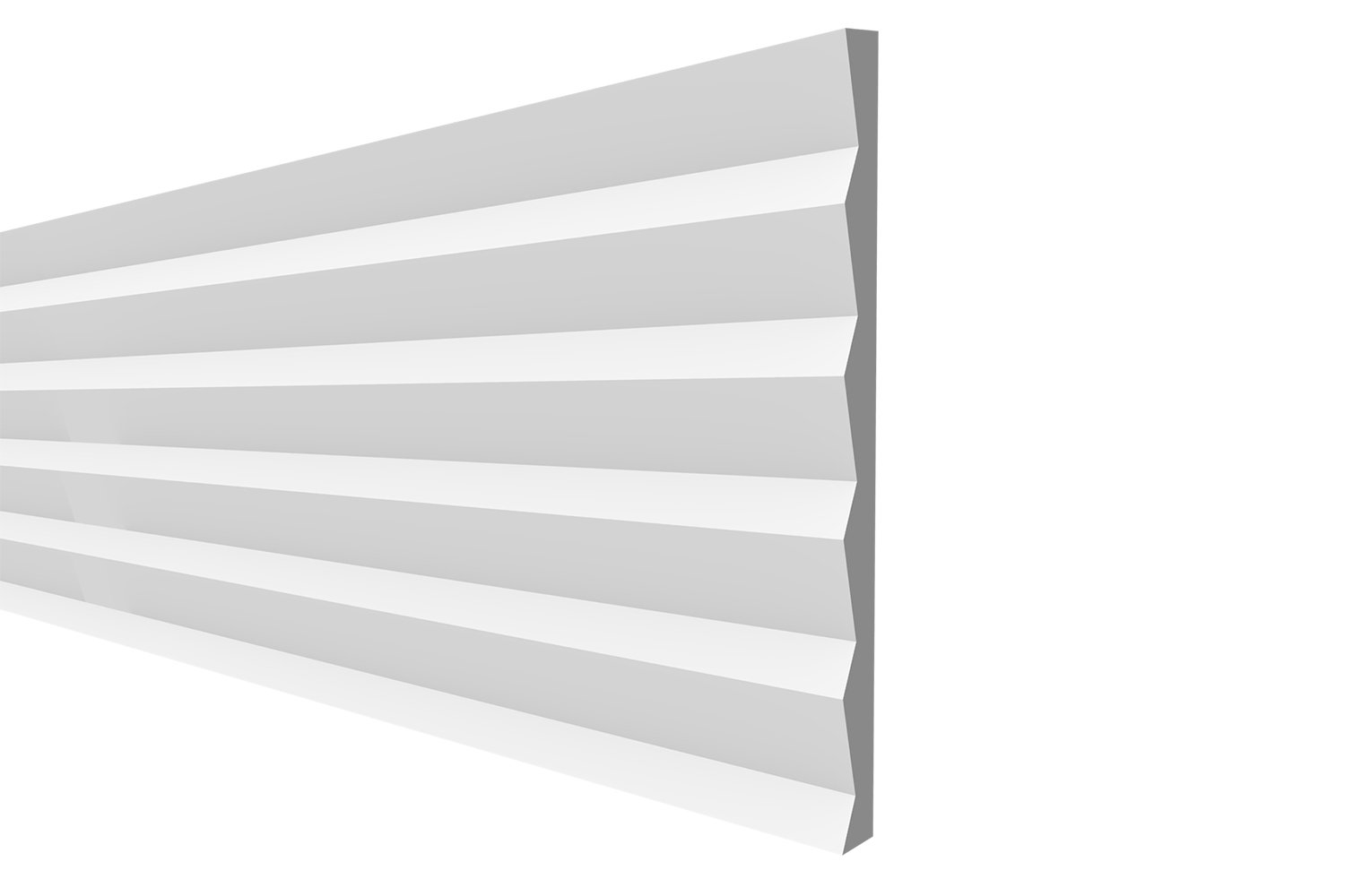 Панель для стен Decor-Dizayn DD903 150x10x2000 мм 14 шт белая