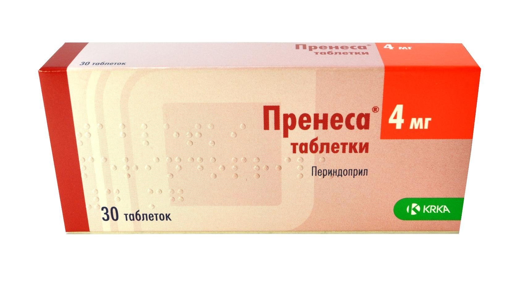 KRKA d.d. Пренесса 4мг 30шт таблетки 
