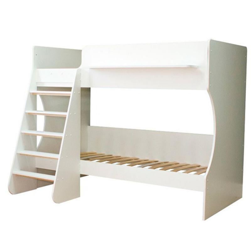 Двухъярусная кровать Красная звезда Капризун К432.2 белая