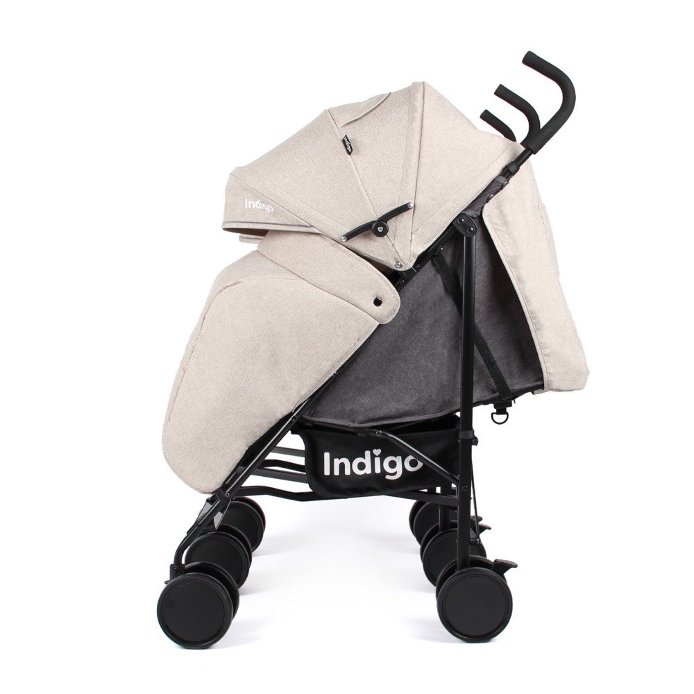 Коляска для двойни Indigo Duet Beige/Grey купить,NaN