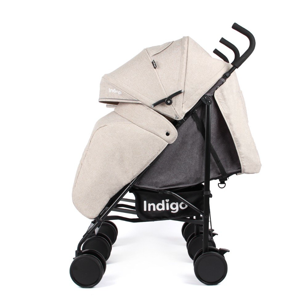 Коляска для двойни Indigo Duet Beige/Grey купить,NaN