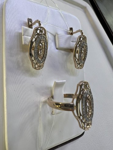 Комплект Exclusive Gold 930065821 вес 5.8 г золото, фианит - ForteMarket Комплект Exclusive Gold 930065821 вес 5.8 г золото, фианит купить,489995