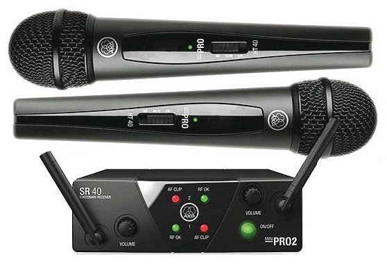 Микрофон AKG WMS40 Mini2 Vocal Set US45A/C черный купить,175899