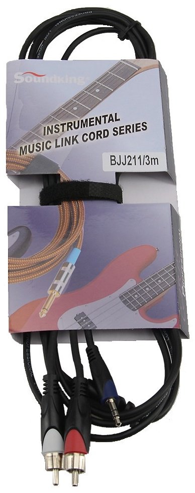 Кабель Soundking 3.5 mm jack - RCA 3 м купить,2769