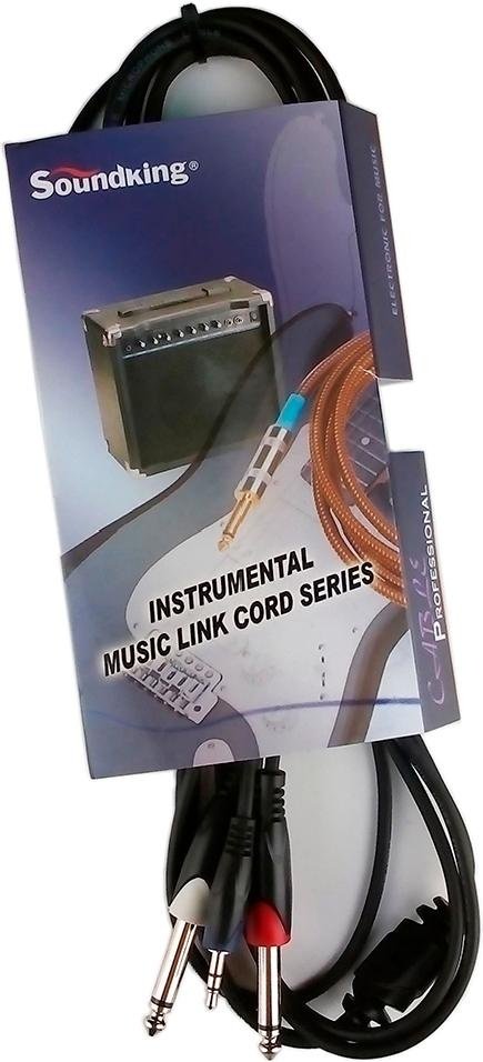 Кабель Soundking 3.5 mm jack - 6.3 mm jack 3 м купить,4000