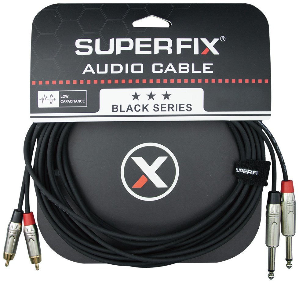 Кабель Superfix 6.3 mm jack - 2xRCA 3 м купить,4300