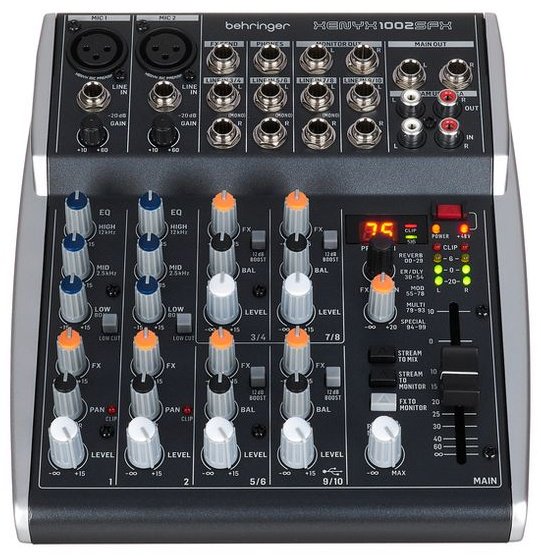 Микшерный пульт BEHRINGER Xenyx 1002SFX купить,95000
