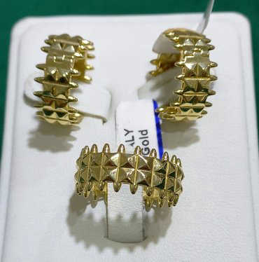 Комплект Exclusive Gold 5582349 вес 12.63 г золото, без вставок купить,871245