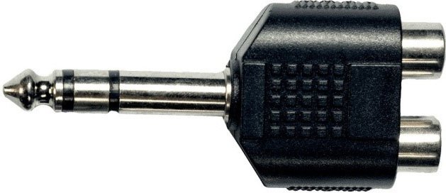 Переходник Евроуют 6.3 mm jack - RCA купить,500