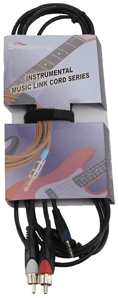 Переходник Soundking 3.5 mm jack - RCA 3 м купить,5500