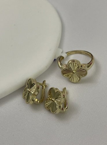 Комплект Exclusive Gold 4432164 вес 6.32 г золото, без вставок - ForteMarket Комплект Exclusive Gold 4432164 вес 6.32 г золото, без вставок купить,470450