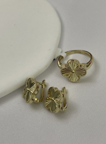 Комплект Exclusive Gold 4432164 вес 6.32 г золото, без вставок - ForteMarket Комплект Exclusive Gold 4432164 вес 6.32 г золото, без вставок купить,470450