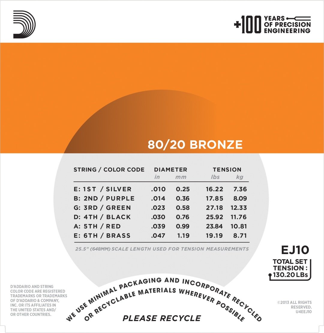 Струны D'Addario EJ10 NT10-47 купить,4500