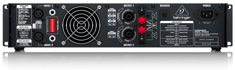 Аудиоусилитель BEHRINGER EuroPower EP4000 черный купить,281000
