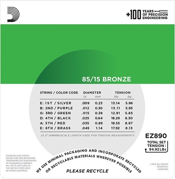 D'Addario EZ890 NT9-45 купить,3800