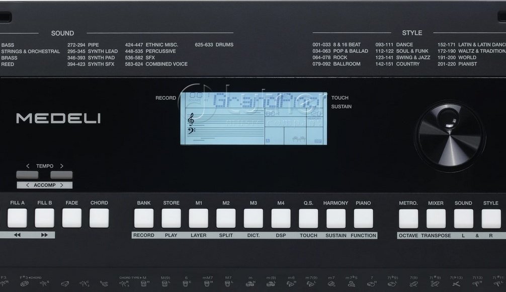 Синтезатор Medeli MK300 черный купить,113485