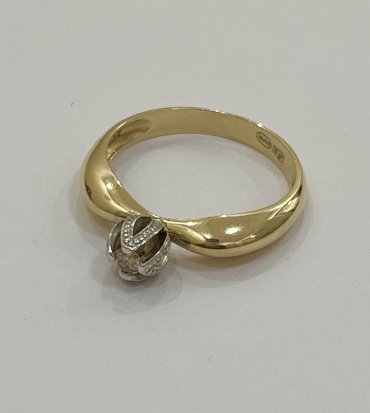 Комплект Exclusive Gold TOHA124676433 вес 3.5 г золото, бриллиант купить,NaN