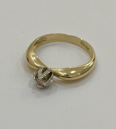 Комплект Exclusive Gold TOHA124676433 вес 3.5 г золото, бриллиант купить,NaN