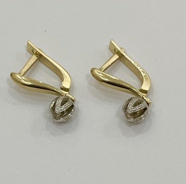 Комплект Exclusive Gold TOHA124676433 вес 3.5 г золото, бриллиант купить,NaN