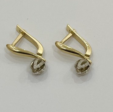 Комплект Exclusive Gold TOHA124676433 вес 3.5 г золото, бриллиант купить,NaN