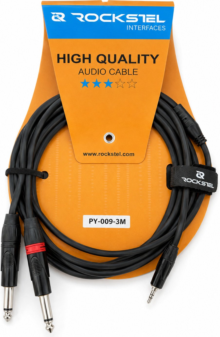 Кабель RockStel PY-009-3M 3 м черный купить,2625