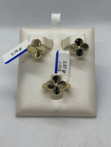 Комплект Exclusive Gold 6643987 вес 6.32 г золото, без вставок купить,471950