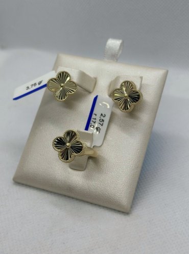 Комплект Exclusive Gold 6643987 вес 6.32 г золото, без вставок купить,471950