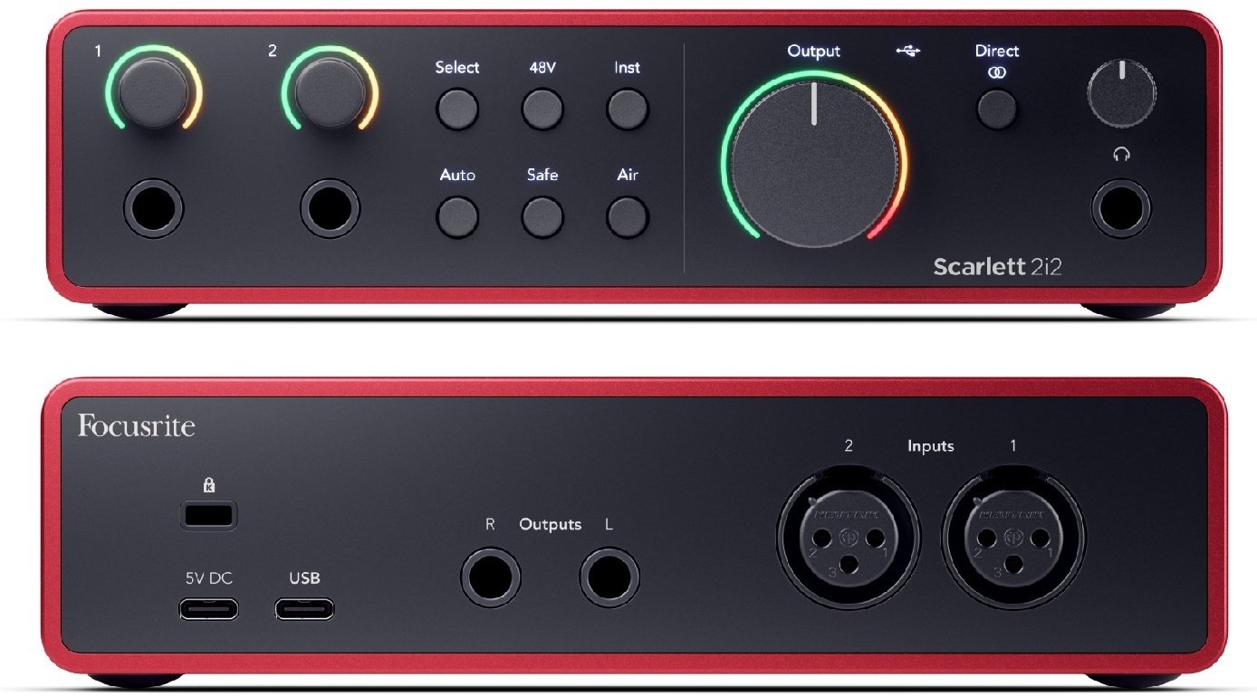 Звуковая карта Focusrite Scarlett 2i2 Studio 4th Gen комплект купить,206800