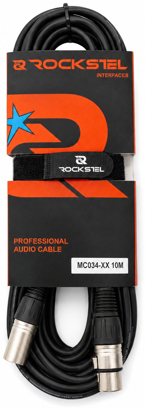 Кабель RockStel MC034-XX 10M 10 м черный купить,4500