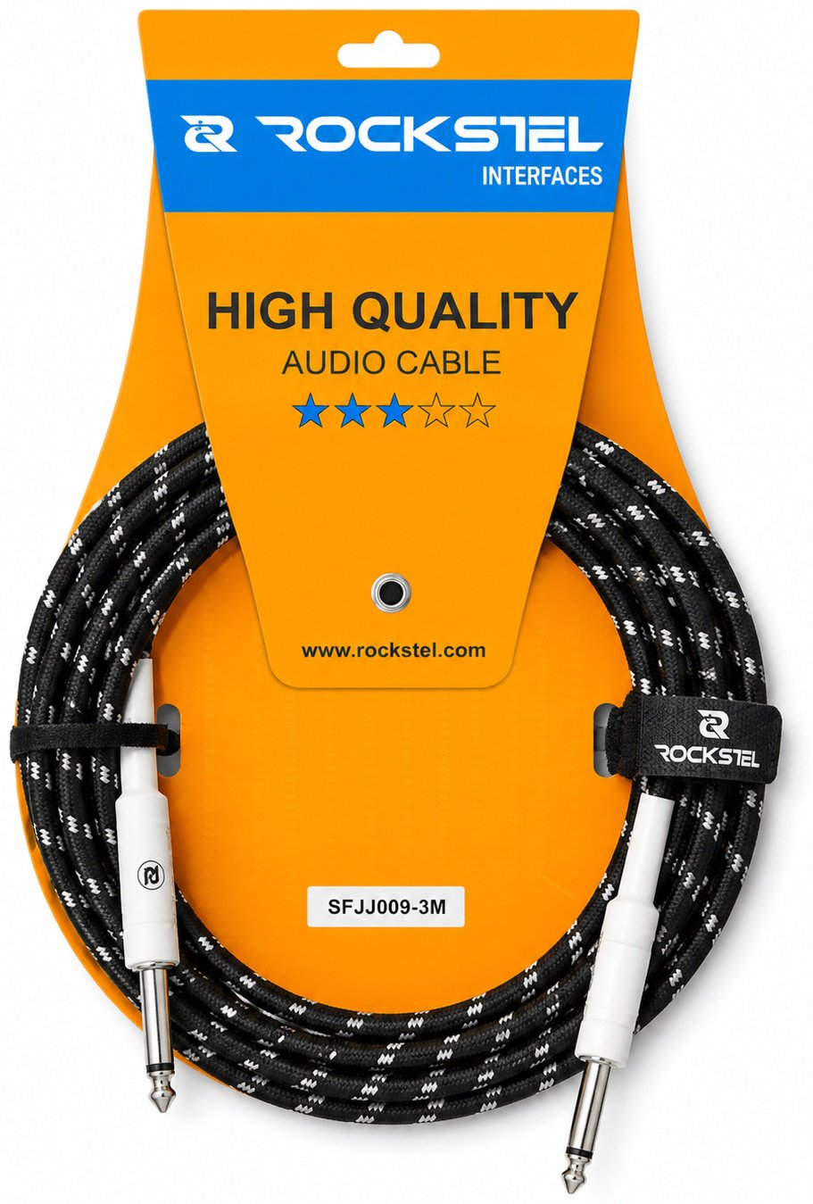 Кабель RockStel SFJJ-009-3M BKW 3 м черный купить,2500