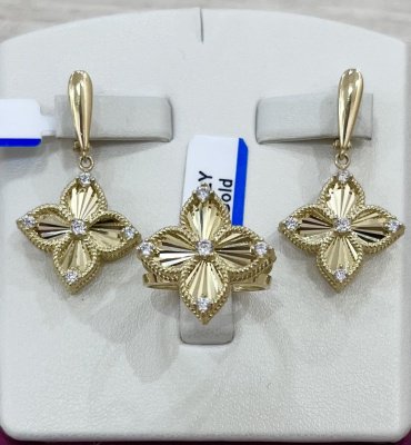 Комплект Exclusive Gold 877888 17р 10.57гр купить,NaN