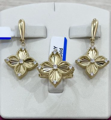 Комплект Exclusive Gold 877888 17р 10.57гр купить,NaN