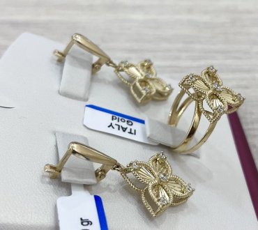 Комплект Exclusive Gold 877888 17р 10.57гр купить,NaN
