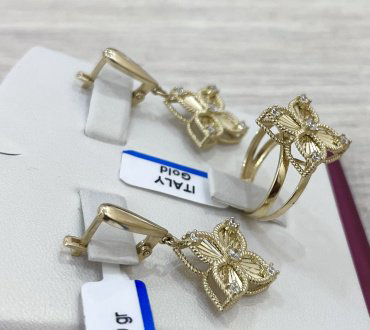 Комплект Exclusive Gold 877888 17р 10.57гр купить,NaN