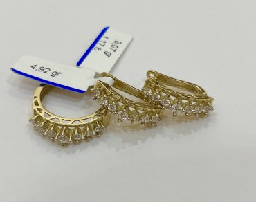 Комплект Exclusive Gold 855788 вес 7.99 г золото, фианит купить,NaN
