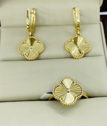 Комплект Exclusive Gold 789022 вес 6.06 г золото, фианит - ForteMarket Комплект Exclusive Gold 789022 вес 6.06 г золото, фианит купить,420500