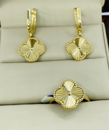 Комплект Exclusive Gold 789022 вес 6.06 г золото, фианит - ForteMarket Комплект Exclusive Gold 789022 вес 6.06 г золото, фианит купить,420500