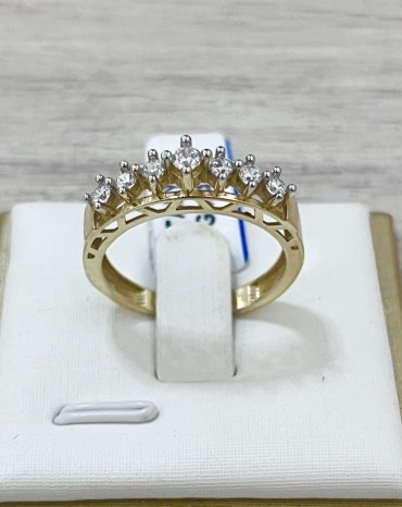 Кольцо Exclusive Gold 866888 размер 18.5 вес 3.12 г золото, фианит купить,NaN