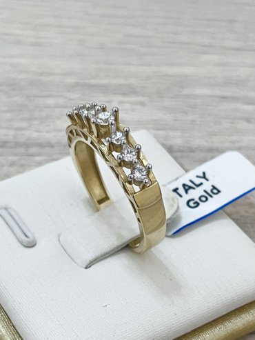 Кольцо Exclusive Gold 866888 размер 18.5 вес 3.12 г золото, фианит купить,NaN