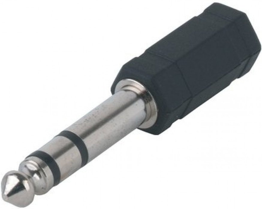 Переходник Gewa Music 3.5 mm jack - 6.3 mm jack черный купить,700