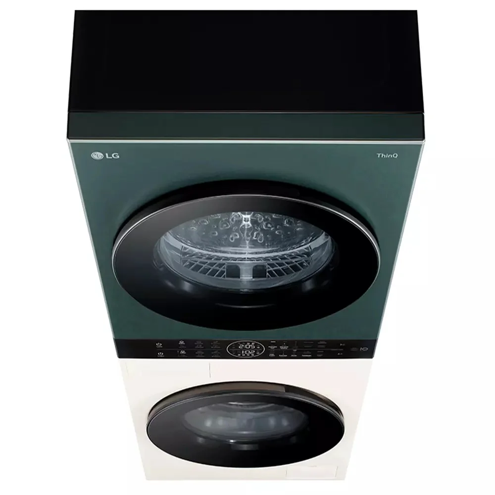 Стиральная машина LG WashTower Objet W4W8LVKK2HM зеленая/бежевая купить,NaN