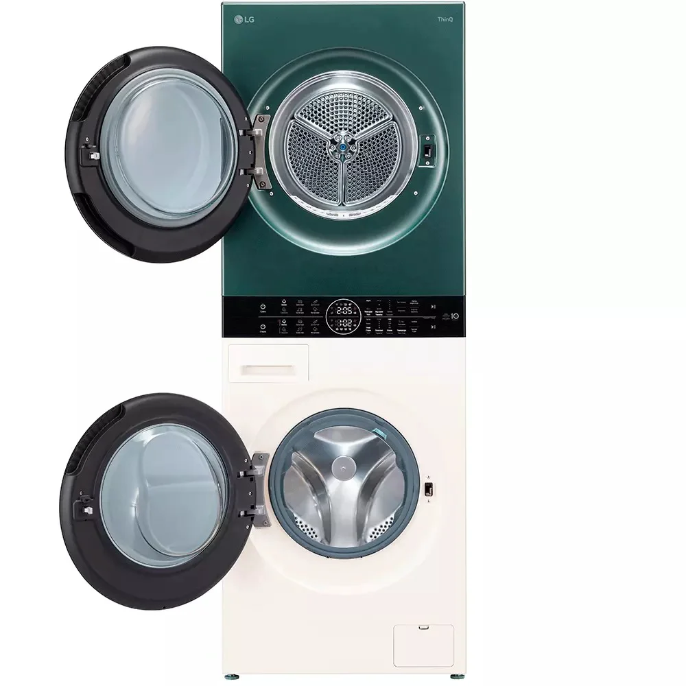 Стиральная машина LG WashTower Objet W4W8LVKK2HM зеленая/бежевая купить,NaN