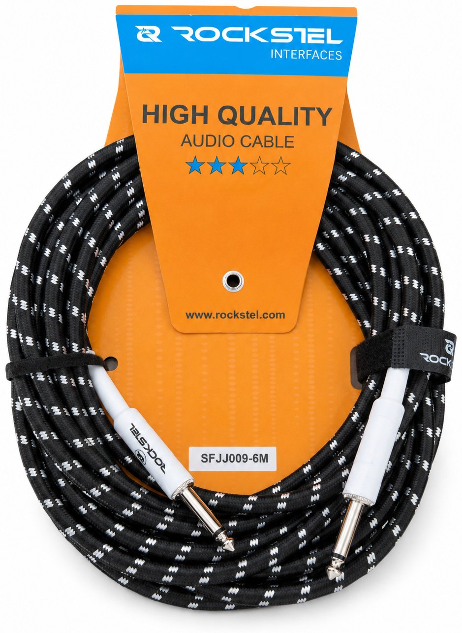 Кабель RockStel SFJJ-009-6M BKW 6 м черный купить,3500