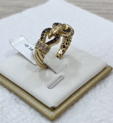 Кольцо Exclusive Gold 866788 размер 18 вес 4.91 г золото, фианит купить,NaN