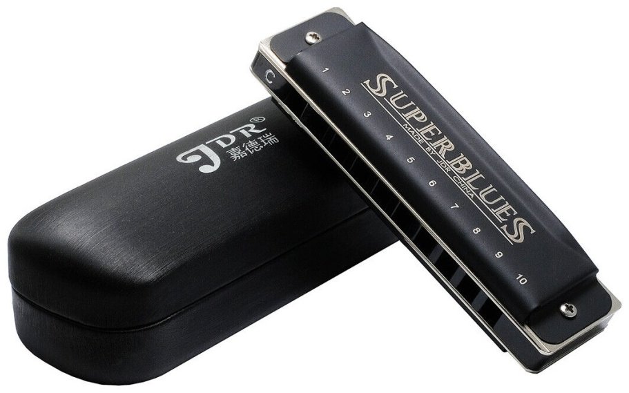 Губная гармошка JDR Super-blues черный купить,16500