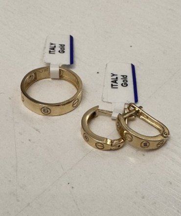 Комплект Exclusive Gold SharmGold766788 вес 4.92 г золото, фианит купить,331245